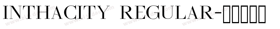 Inthacity Regular字体转换